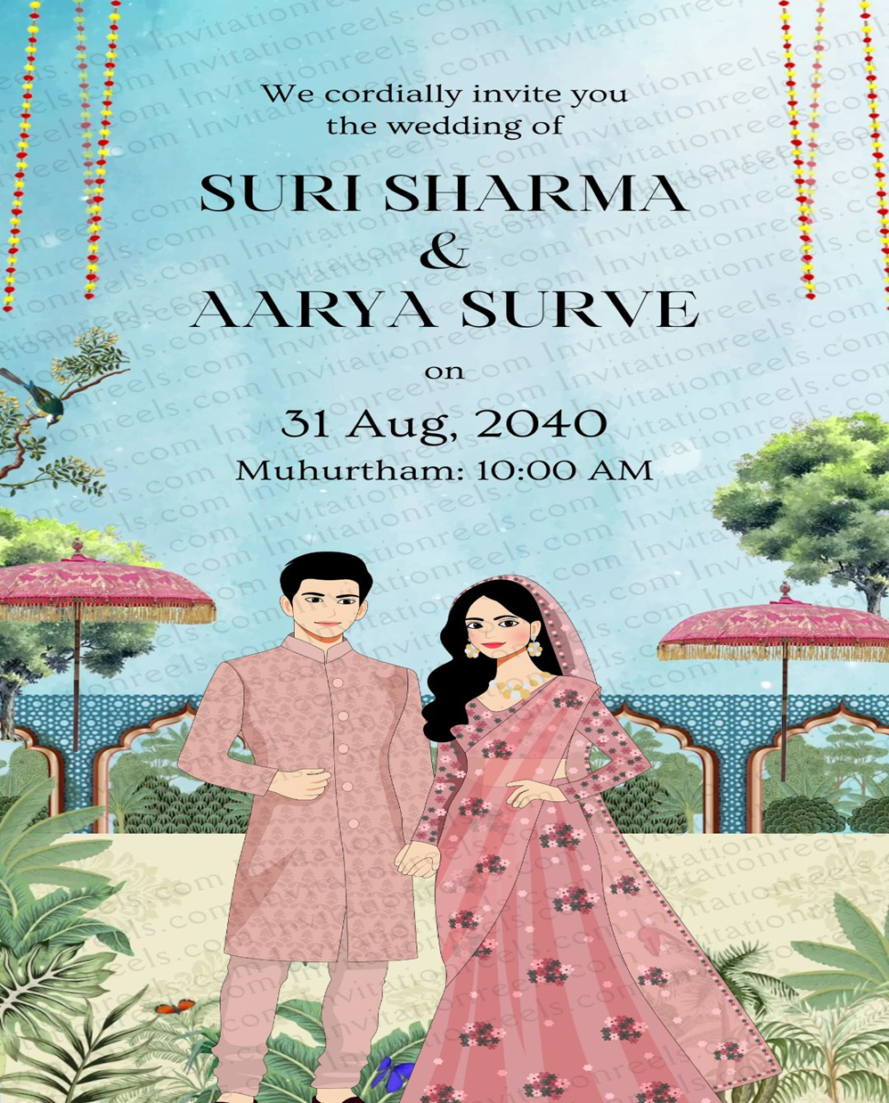 Animated Wedding Invitation Video 