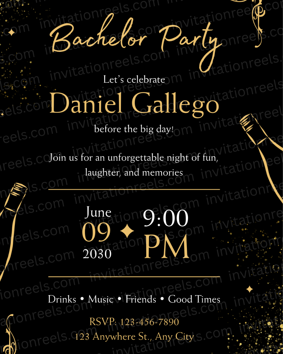 Bachelor Party Invitation 