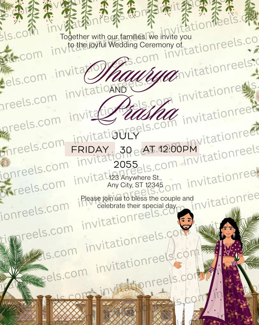 Buddhist Wedding Invitation Video 