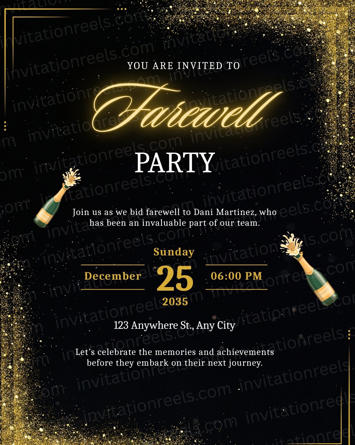 Creative Farewell Invitation Card 