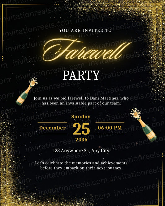 Creative Farewell Invitation Card 