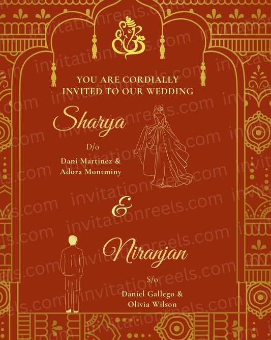 Hindu Wedding Invitation Video 