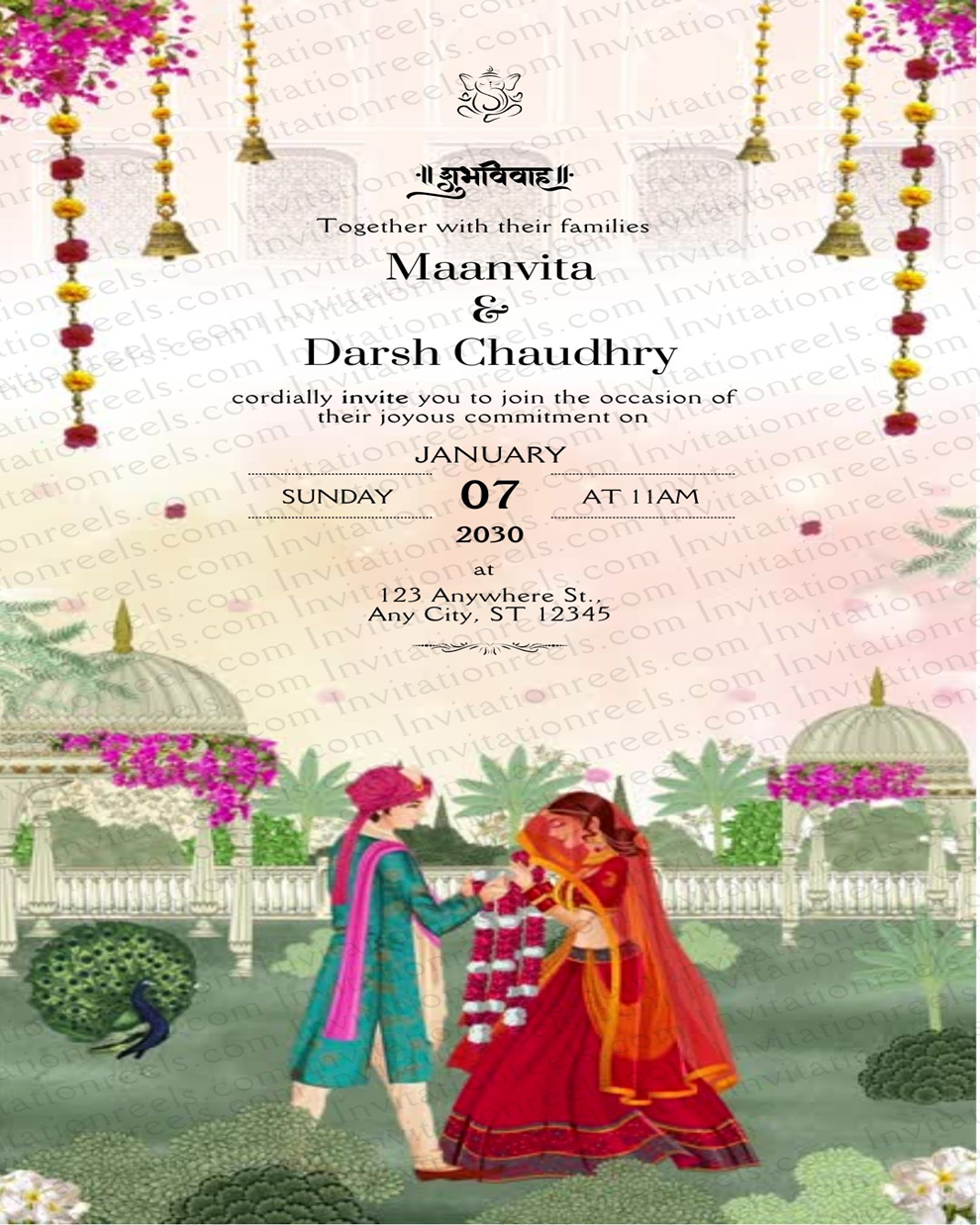 3D Wedding Invitation Video 