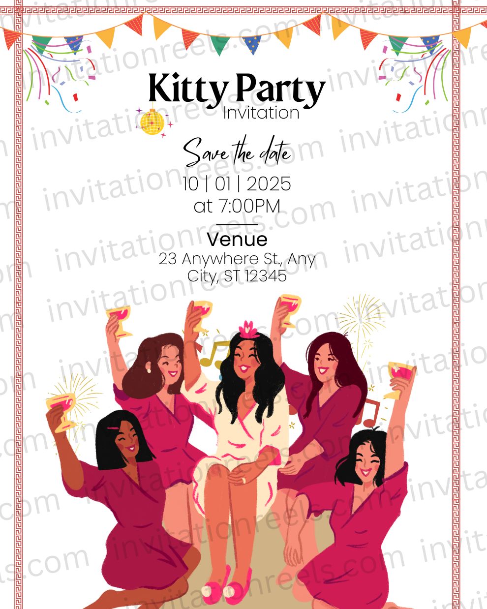 Kitty Party Invitation 