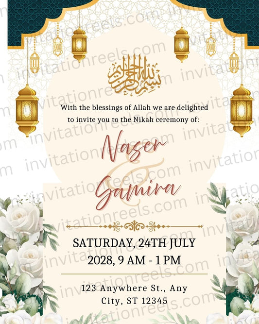 Muslim Wedding Invitation Video 