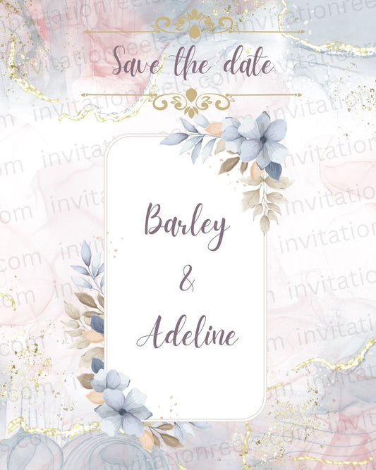 Save the Date Wedding Invitation Video 