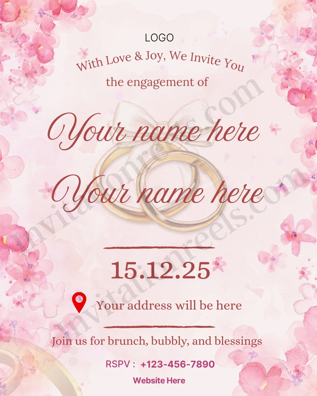 Engagement Invitation in Marathi - साखरपुडा निमंत्रण 